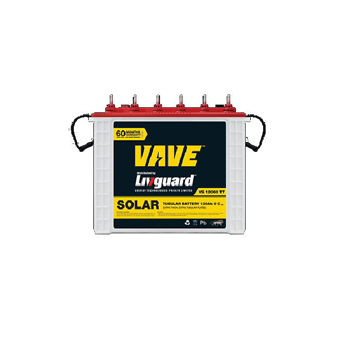 LIVGUARD SOLAR VAVE VS 12060TT 120AH BATTERY